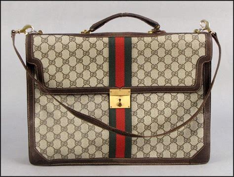 Vintage Gucci Monogram Briefcase 